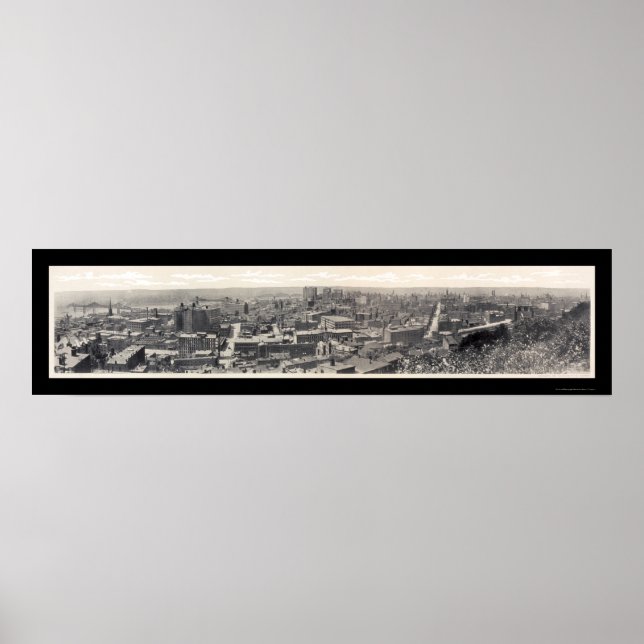 Póster Cincinnati OH Business Photo 1908 (Frente)