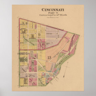Póster Cincinnati, Ohio 8