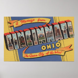 Póster Cincinnati, Ohio - grandes cenas 2 da letra