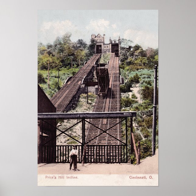 Poster Cincinnati Ohio Price Hill Incline (Frente)