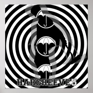 Poster Cinco academia de guarda-chuva