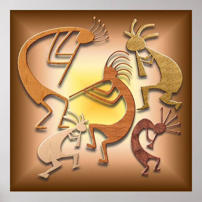 Poster Cinco Brown Kokopellis (Frente)