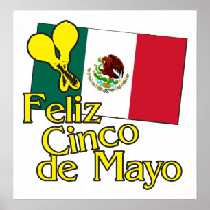 Póster Cinco de Bandeira