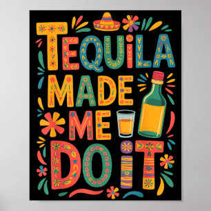 Poster Cinco de maio bebida engraçada festa álcool