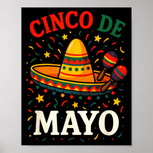 Poster Cinco de maio - festa mexicana engraçada do partid