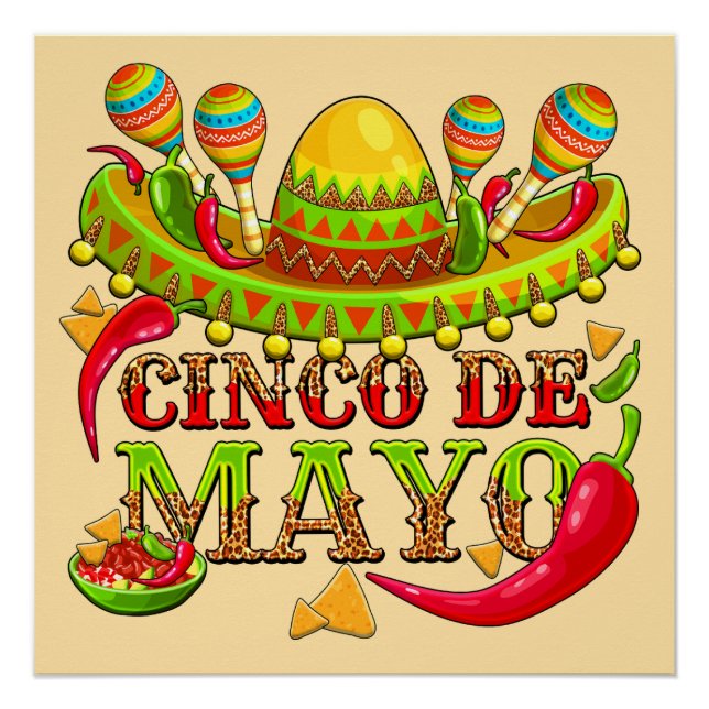 Póster Cinco de Mayo (Frente)