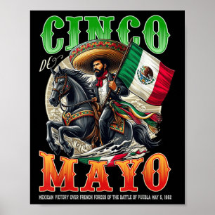 Poster Cinco De Mayo Batalha De Puebla 1862 Mexicanos Wo