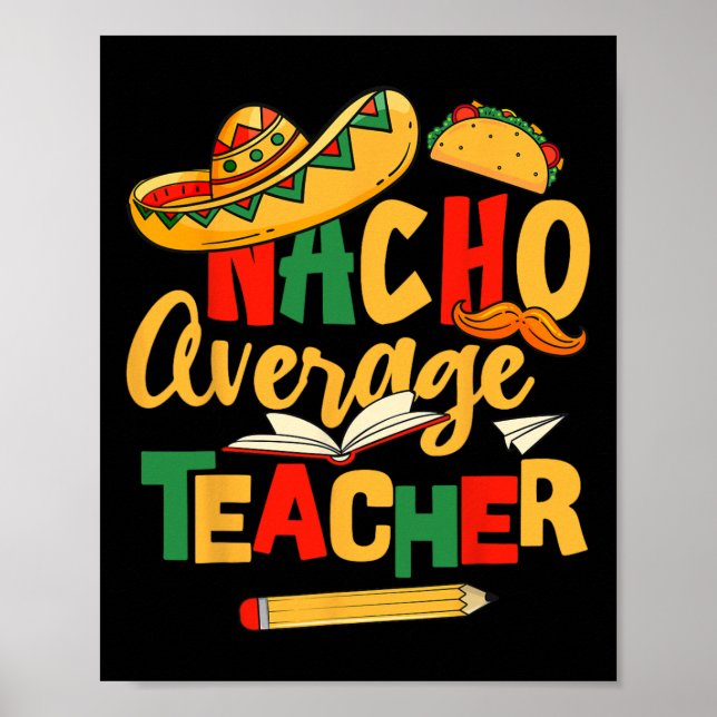 Poster Cinco De Mayo Byck Para A Média Nacho Mexicana (Frente)