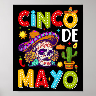 Poster Cinco De Mayo Camisa Partido Mexicano Figurume 5 D