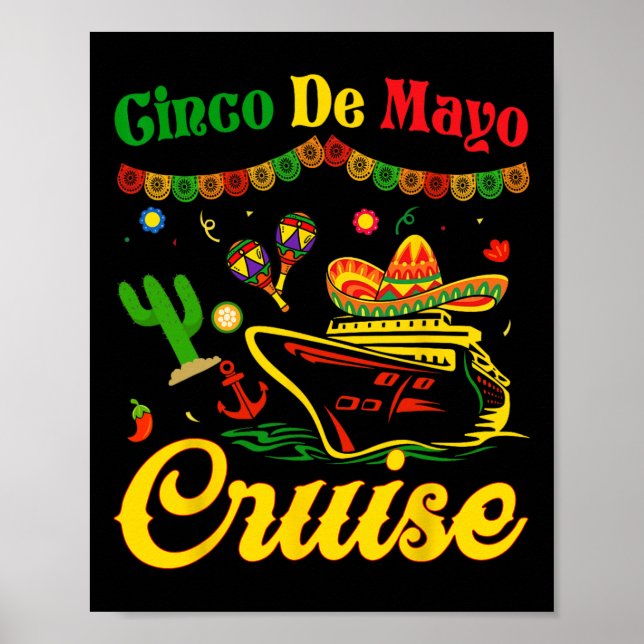 Poster Cinco de Mayo Cruise Squad Group Matando Mexicano (Frente)
