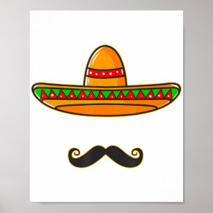 Poster Cinco de Mayo Dia Mexicano Presente Nacho Média Ce