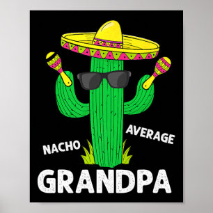 Poster Cinco De Mayo Engraçado Nacho Avô Médio Sombrero