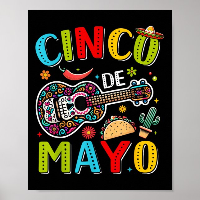 Poster Cinco de Mayo Fiesta Partido Mexicano 5 De Mayo Me (Frente)
