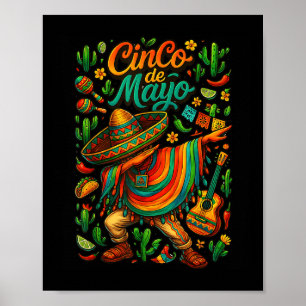 Poster Cinco De Mayo Fiesta, Partido Poncho Mexicano,