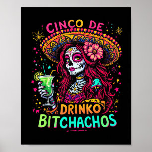 Poster Cinco De Mayo Funny Partido Mexicano Cinco De Drin