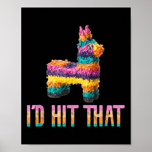 Poster Cinco De Mayo Funny Pinata - Eu Atingi Que (Frente)