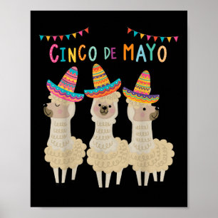 Poster Cinco de Mayo Llama Fiesta Ultimate Party Vibe May