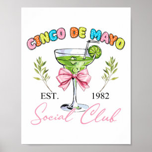 Poster Cinco de Mayo Tequila Coquette Social Club Mexican