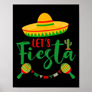 Poster Cinco De Mayo Vamos Festejar Festa Mexicana Cinco