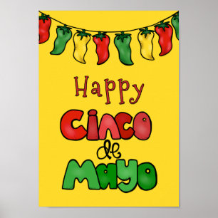 Poster Cinco feliz de Mayo