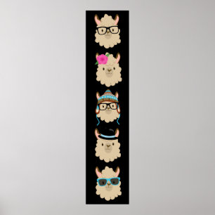 Poster Cinco Llamas Funny