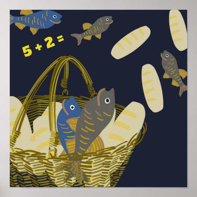 Poster Cinco Loaves, Dois Peixes (Frente)