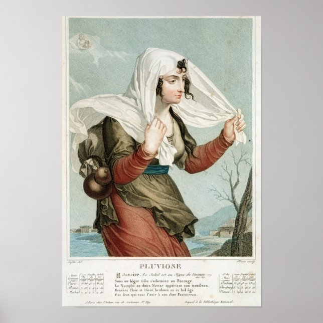 Póster Cinco meses de Pluviose do Republicano (Frente)