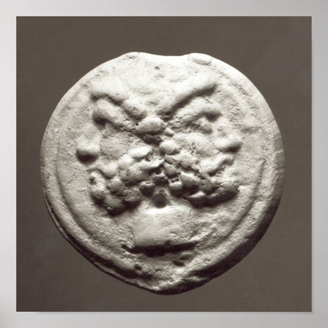 Póster Cinco moedas representando Janus, Júpiter (Frente)