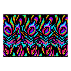 Póster Cinco Olhados - Ken Gage Abstrato