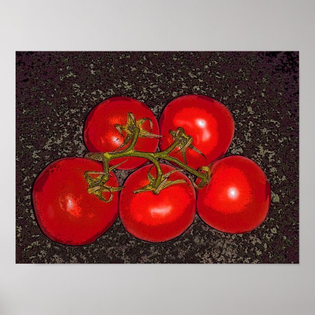 Poster - Cinco Tomates na Vinha (Frente)