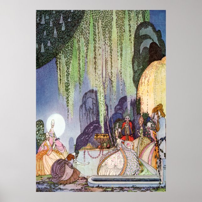 Poster Cinderela de Kay Nielsen no Ball (Frente)