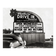 Cinema Drive-In, 1954. Foto Antiga