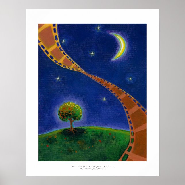 Poster Cinema noturno diversão pintura para amantes de fi (Frente)