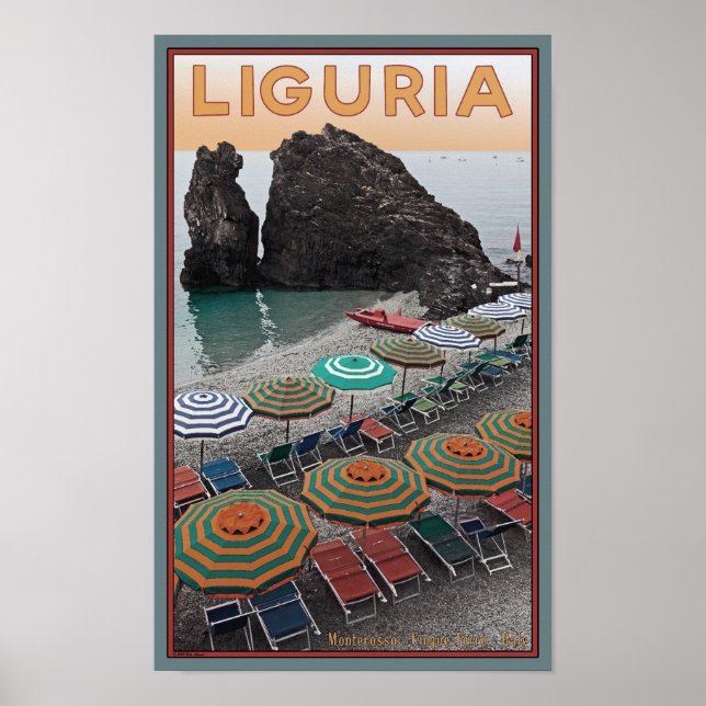 Poster Cinque Terre - Ligúria (Frente)