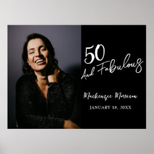 Poster Cinquenta e Fabuloso Foto Aniversário de 50 anos