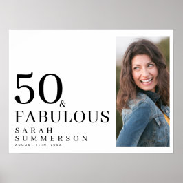 Poster Cinquenta e Fabuloso Foto Aniversário de 50 Anos