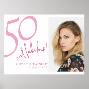 Poster Cinquenta e Fabuloso Foto Aniversário de 50 anos