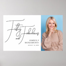 Poster Cinquenta e Fabuloso Foto Aniversário de 50 anos