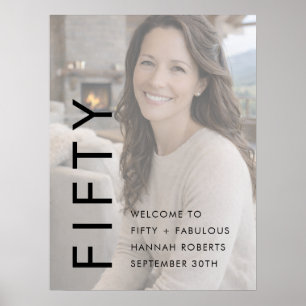 Poster Cinquenta e Fantástico Foto Aniversário de 50 anos