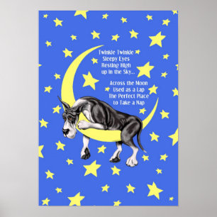 Póster Cintilação do envoltório de great dane