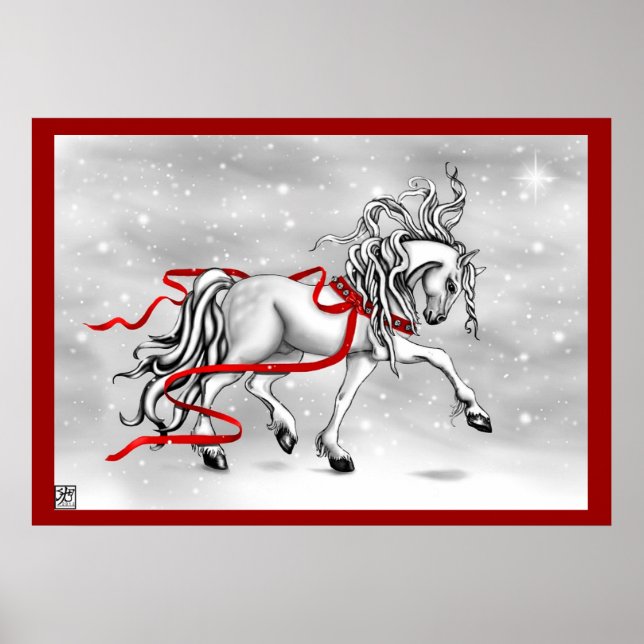 Póster Cintos de Neve de Natal (Frente)