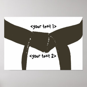 Póster Cinturão de Artes Marciais