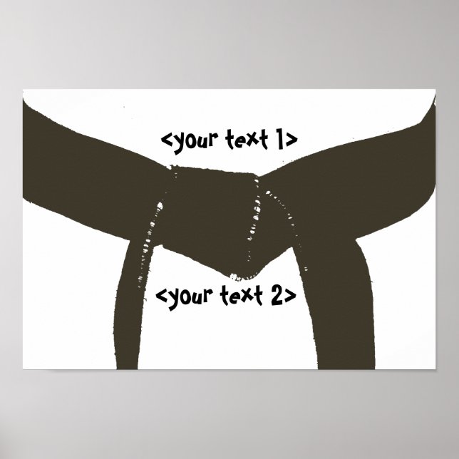 Póster Cinturão de Artes Marciais (Frente)