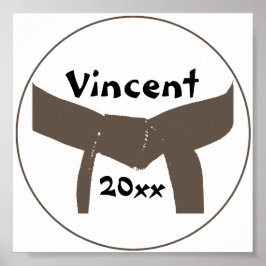 Poster Cinturão de Artes Marciais