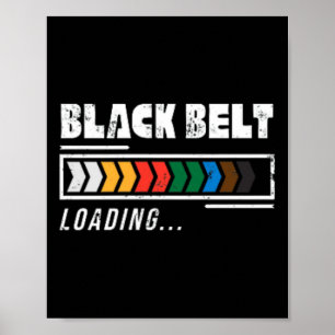 Poster Cinturão Negro Carregando Artes Marciais Karate Mi