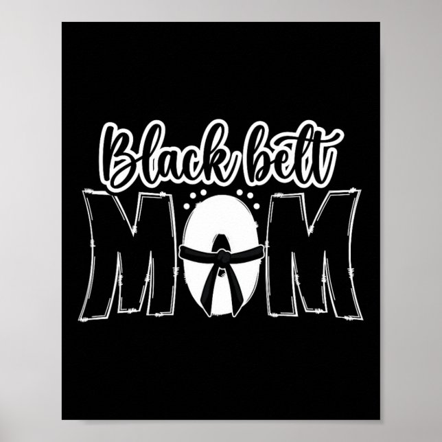 Poster Cinturão Negro Mãe Karate Mãe Karate Mãe Karate Mã (Frente)