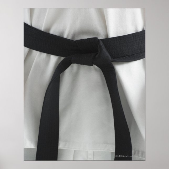 Póster Cinturão preto de Karate (Frente)