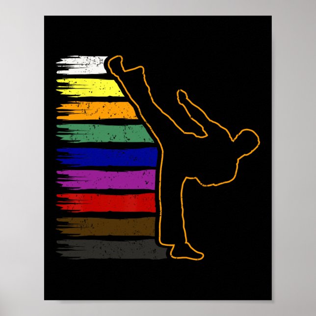 Poster Cinturão Preto De Taekwondo E Karatê Presente De A (Frente)