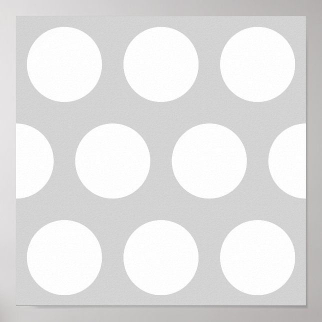Poster Cinza Claro com Pontos (Frente)