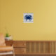 Póster Cinza de caranguejo azul marinho e faixa branca (Living Room 2)